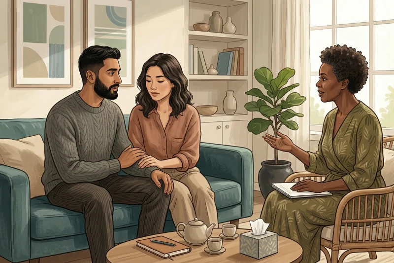 Couple In A Therapy Session